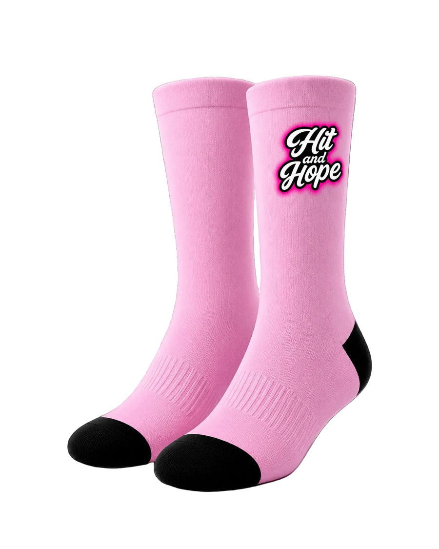 HIT AND HOPE Golfsocken – Basic Pink