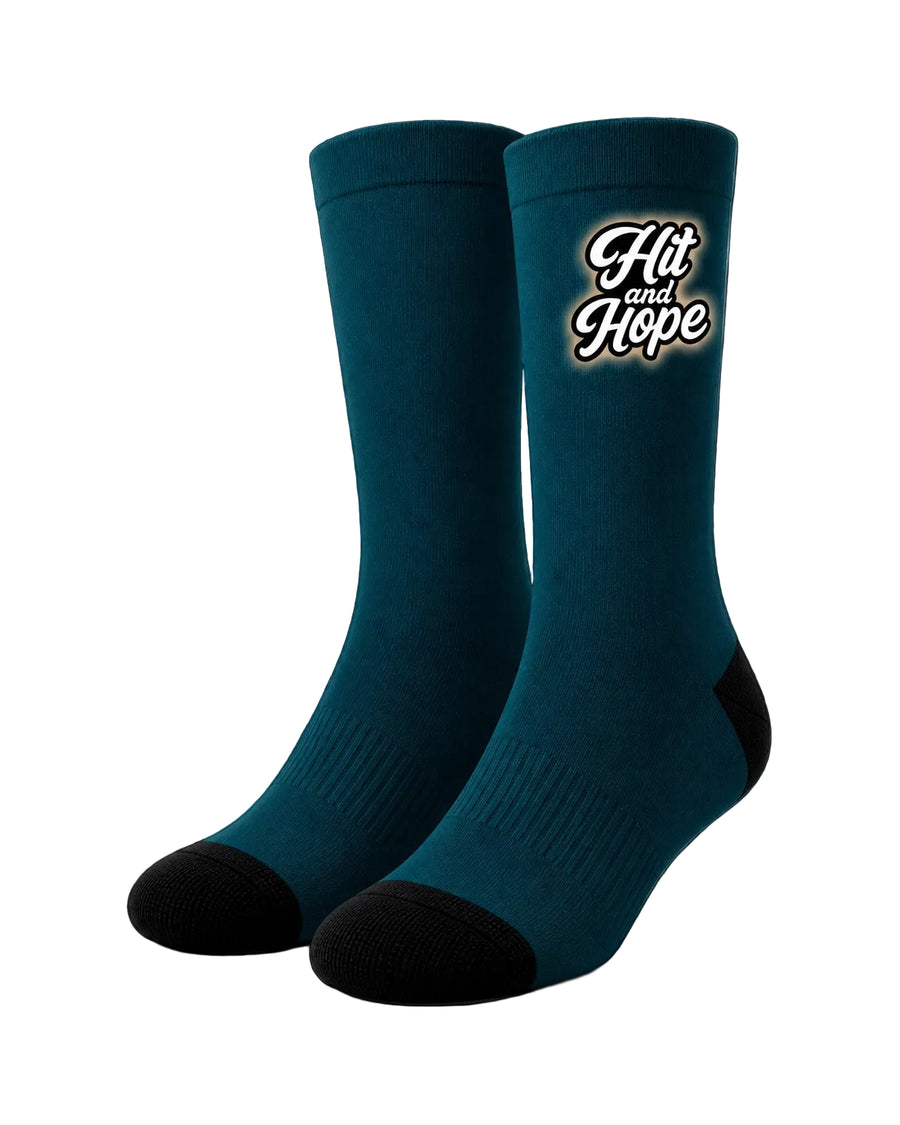 HIT AND HOPE Golfsocken – Basic Petrol