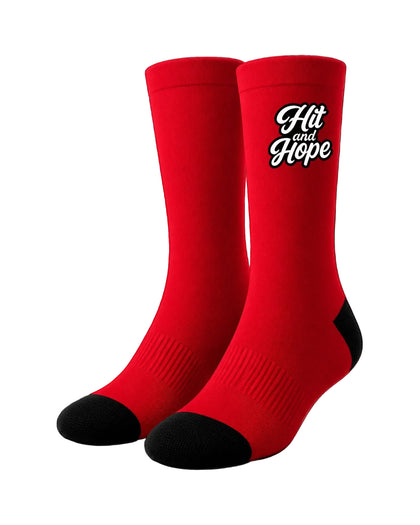 HIT AND HOPE Golfsocken – Basic Red