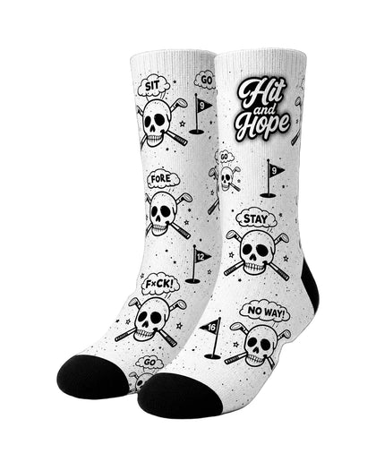 HIT AND HOPE Golfsocken – Skulls
