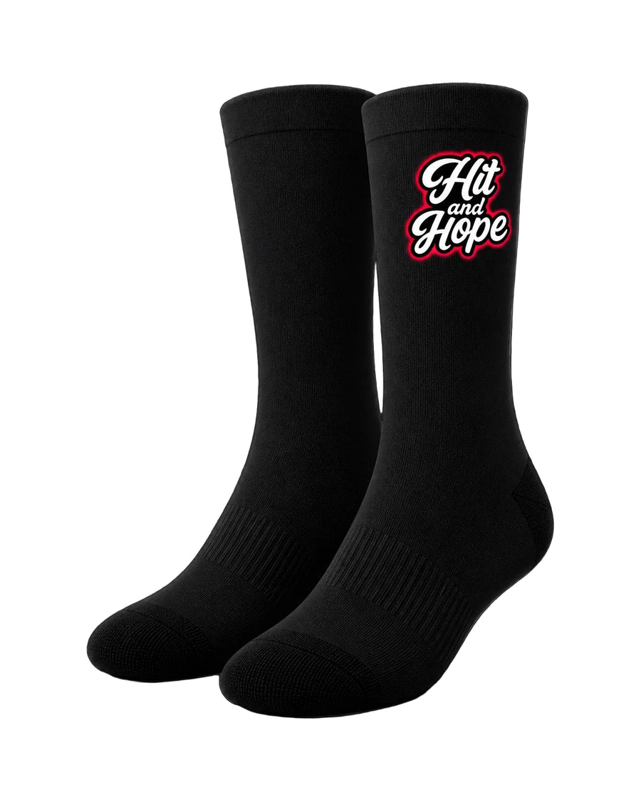 HIT AND HOPE Golfsocken – Basic Black