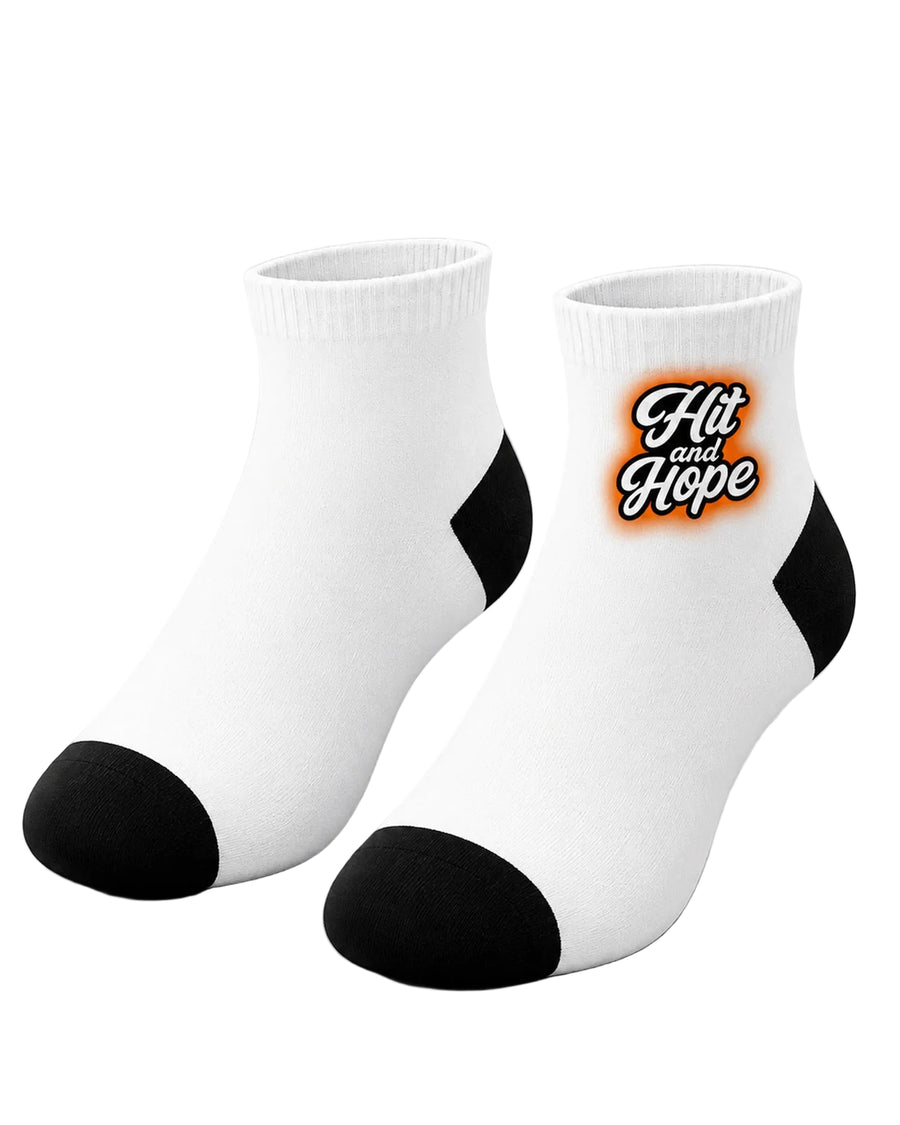 HIT AND HOPE Quarter-Socken – Basic White