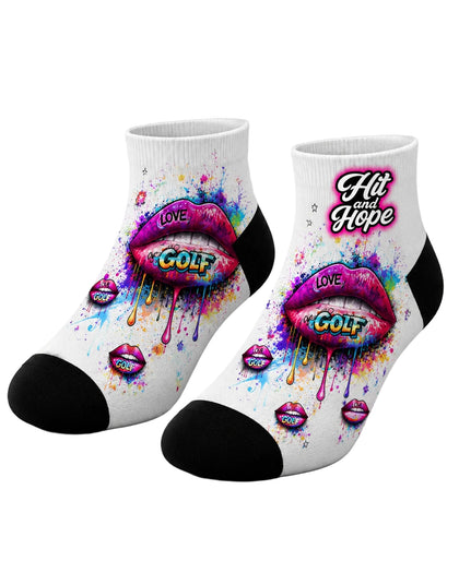 HIT AND HOPE Quarter-Socken – Hot Lips