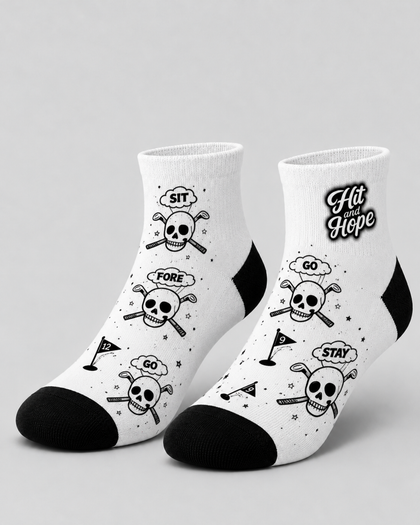 HIT AND HOPE Quarter-Socken – Skulls