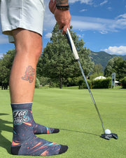 HIT AND HOPE Golfsocken – Galaxy Dark Blue