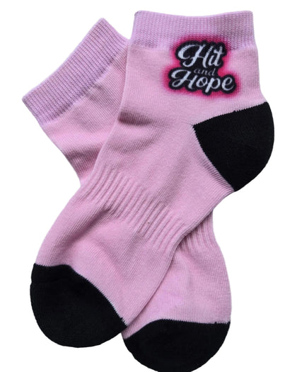 HIT AND HOPE Quarter-Socken – Pink