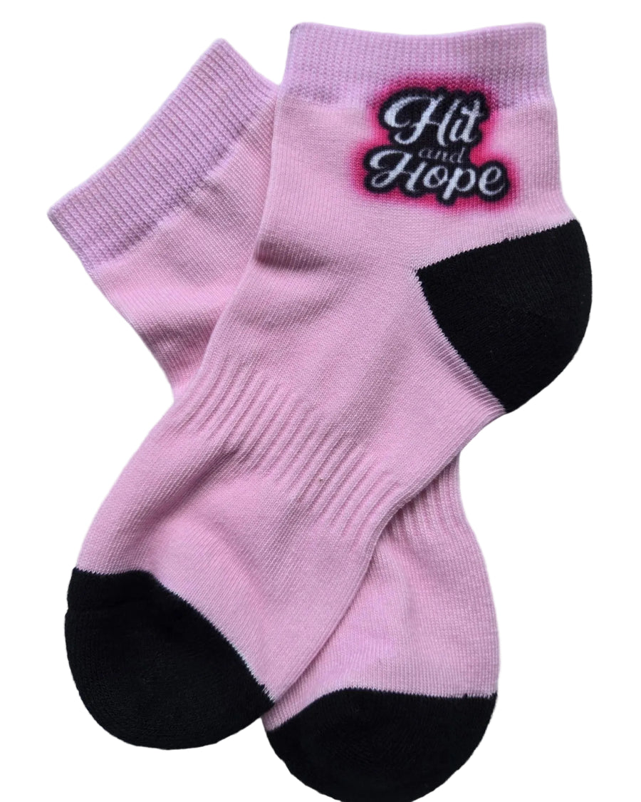 HIT AND HOPE Quarter-Socken – Pink