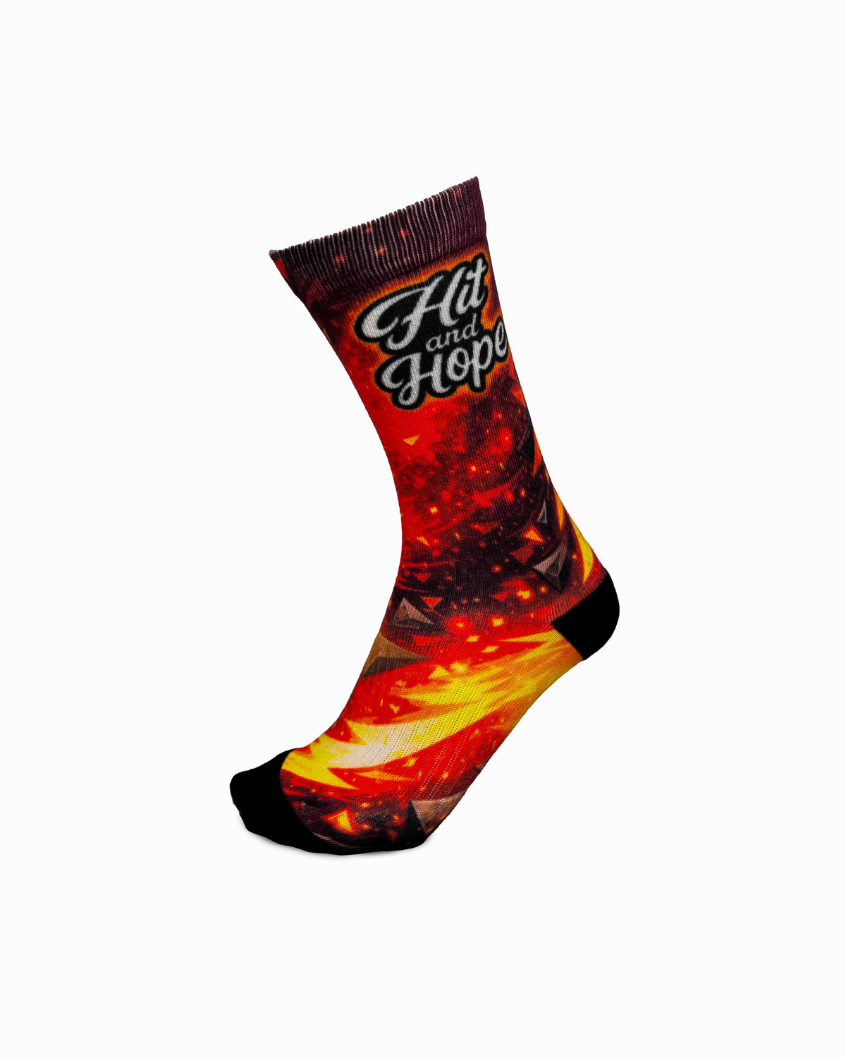 HIT AND HOPE Golfsocken – Galaxy Red Orange