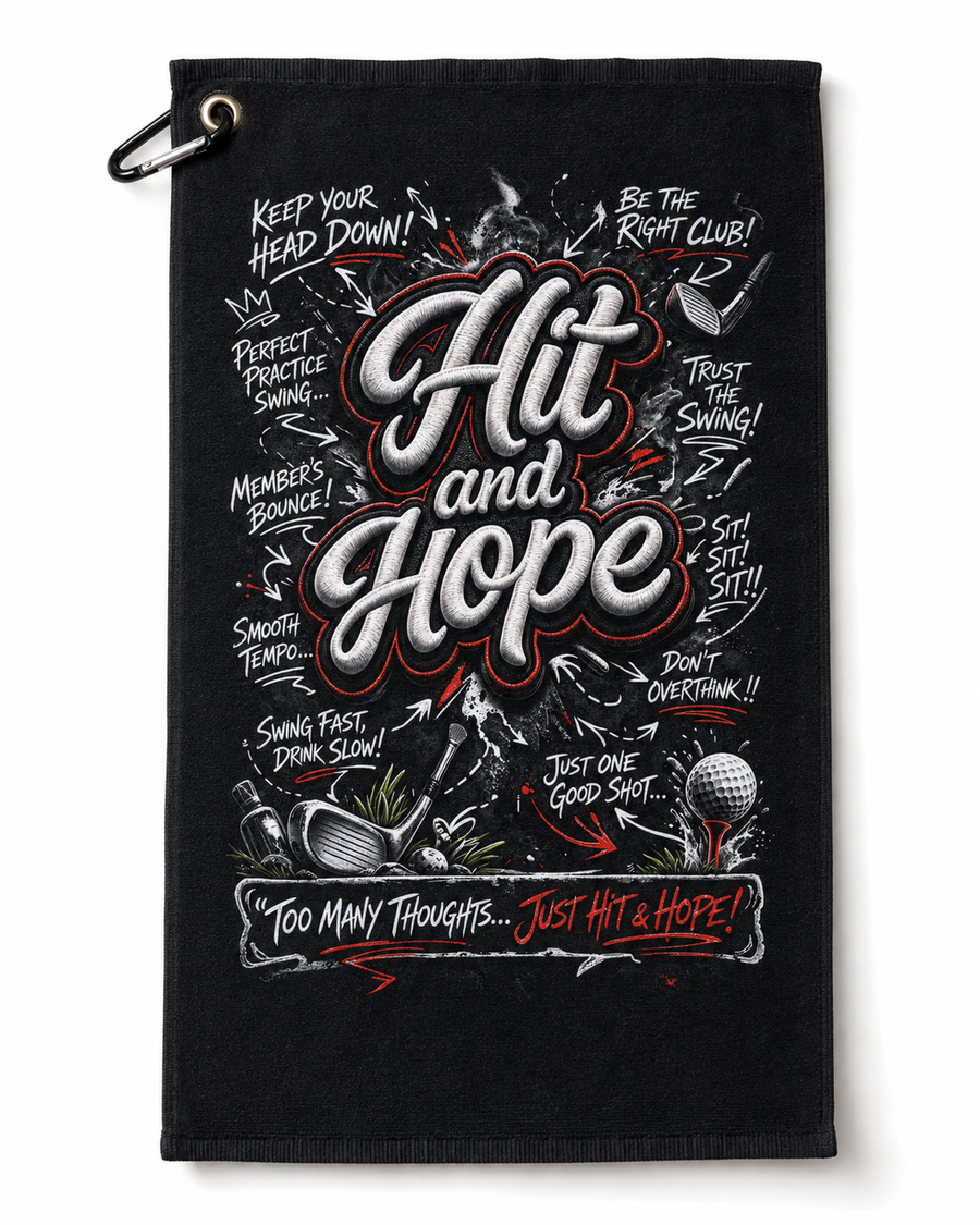 HIT AND HOPE GOLF HANDTUCH